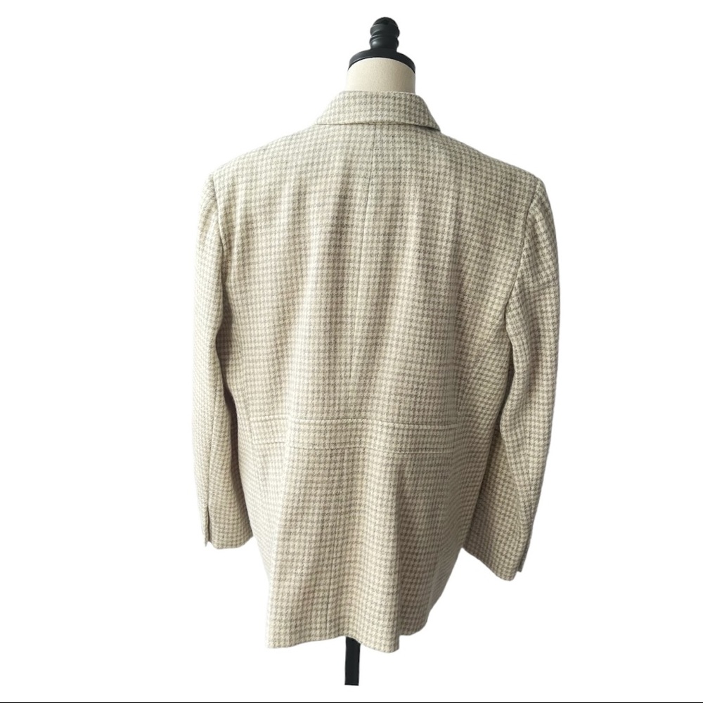 RALPH LAUREN houndstooth wool coat main image 1
